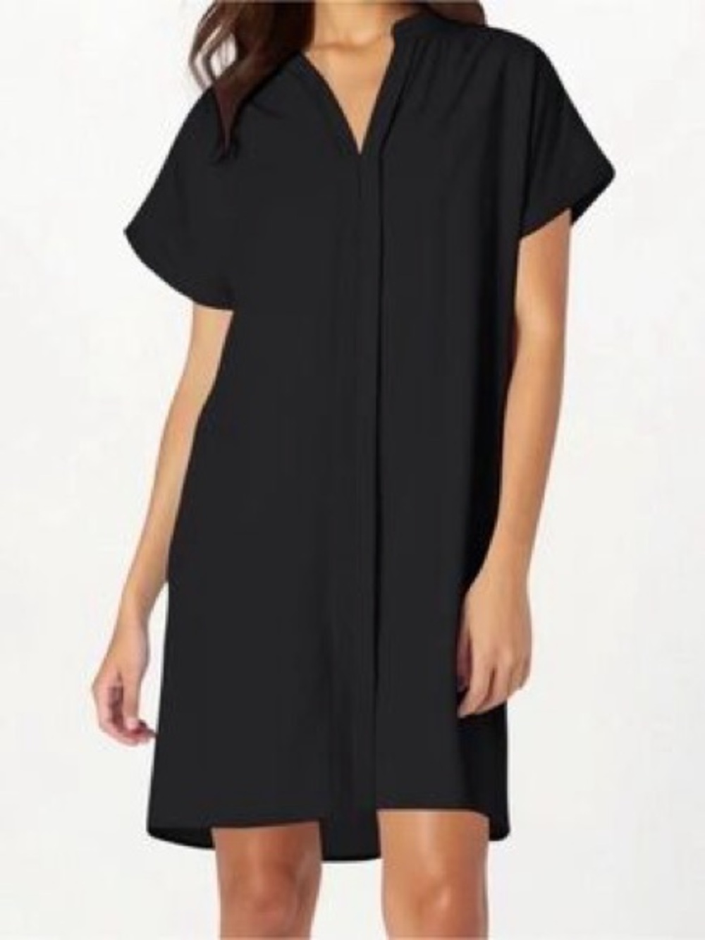 Prologue Black Collared Button dress